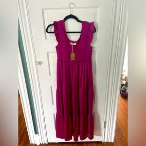 NWT Natural Life Olivia Magenta Smocked
Maxi Dress